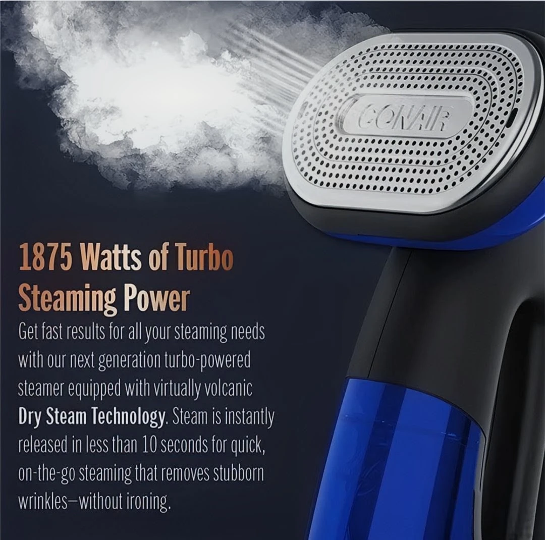 Conair Turbo Steam & Iron 2-in-1 Handheld Steamer - photo 2