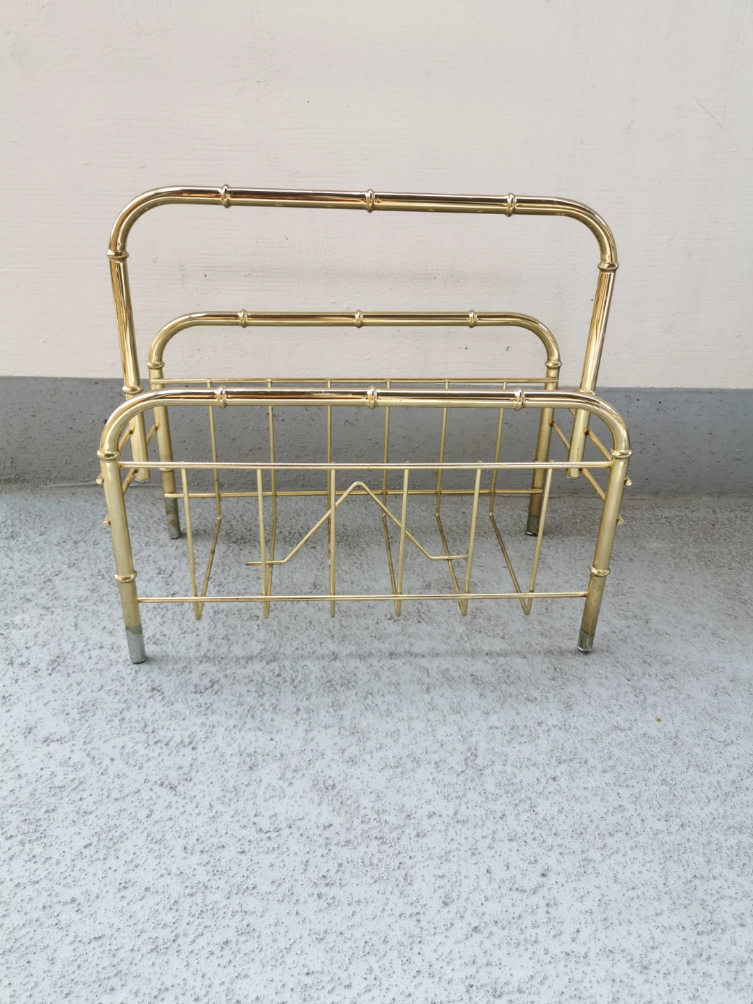 Vintage Hollywood Regency Magazine Rack