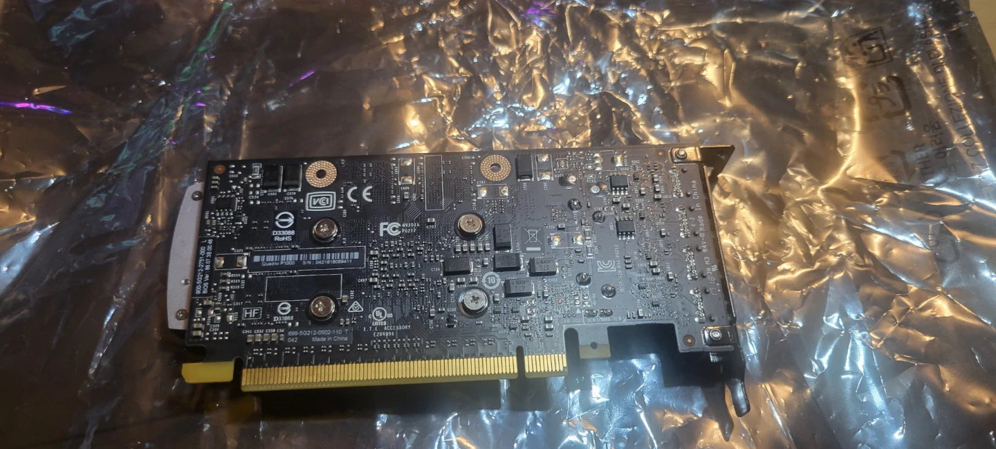 NVIDIA Quadro P1000 4GB Low-Profile Graphics Card + HDMI Adapter - photo 4