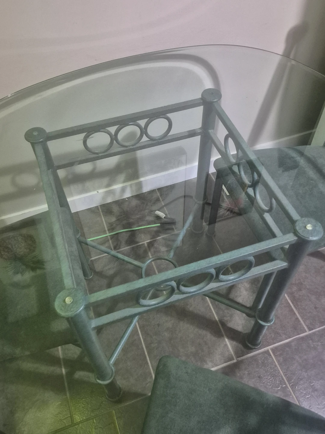 Glass Top Dining Table with Chairs