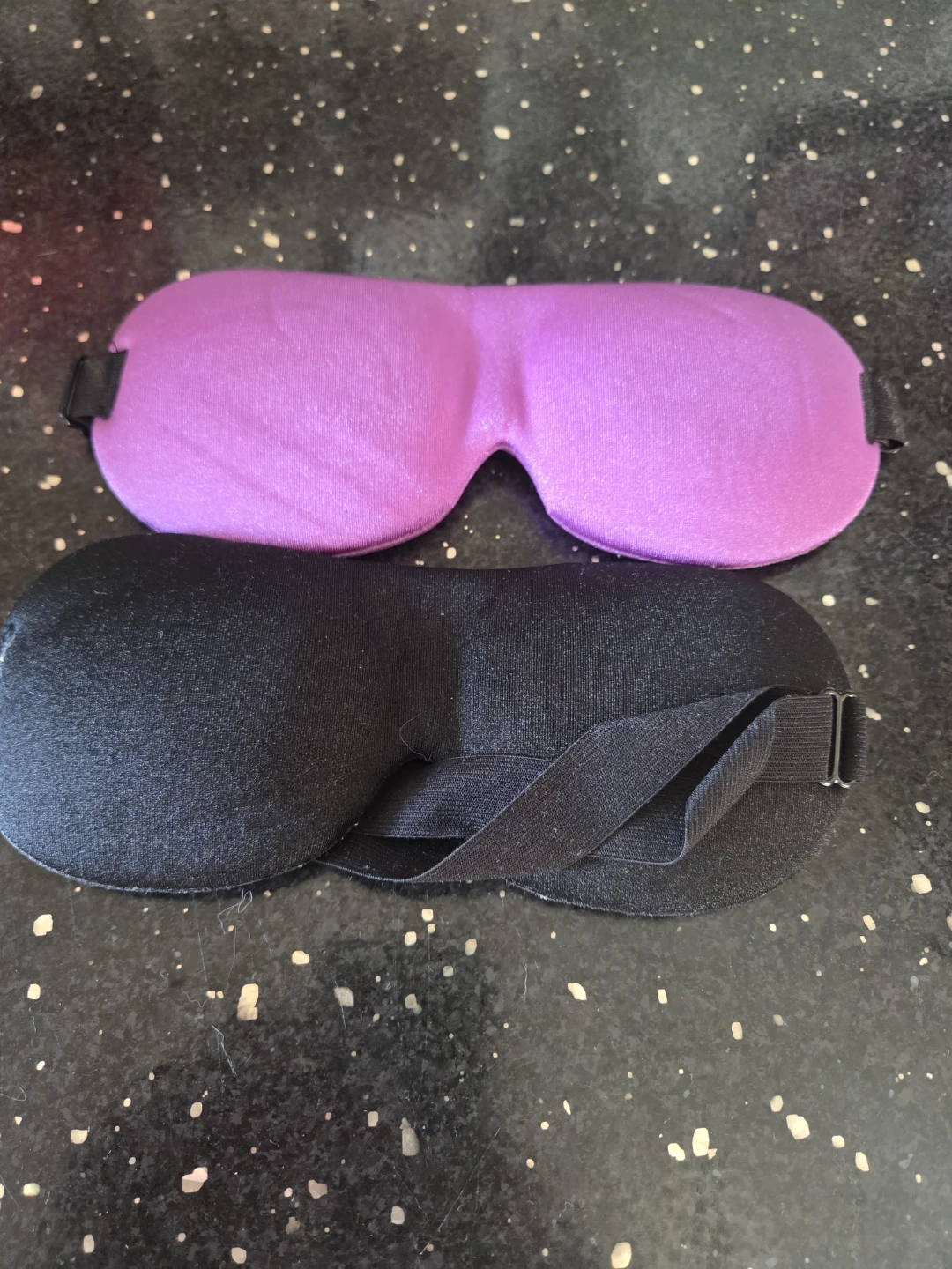 Purple and Black Eye Masks