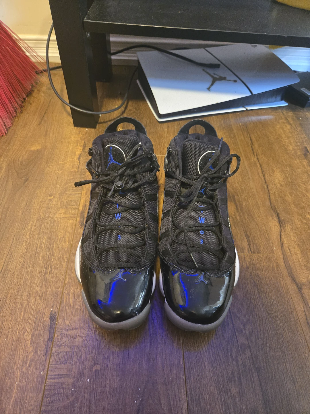 Jordan 6 Rings Black Blue Men's Sneakers - photo 3