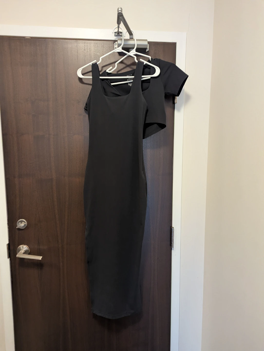 Rayn Black Maxi Dress and Cropped Top