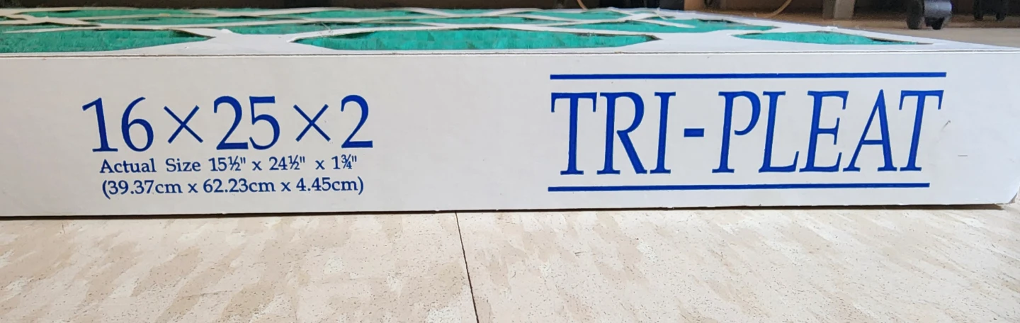 (7 Pieces) Tri-Pleat Air Filter 16x25x2 Inches - photo 2