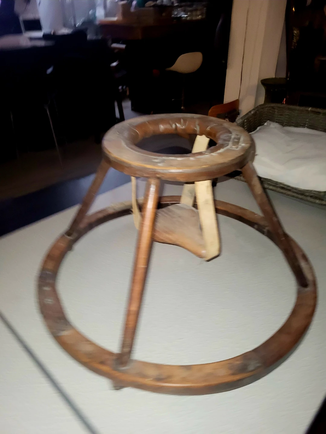 Vintage Wooden Baby Walker