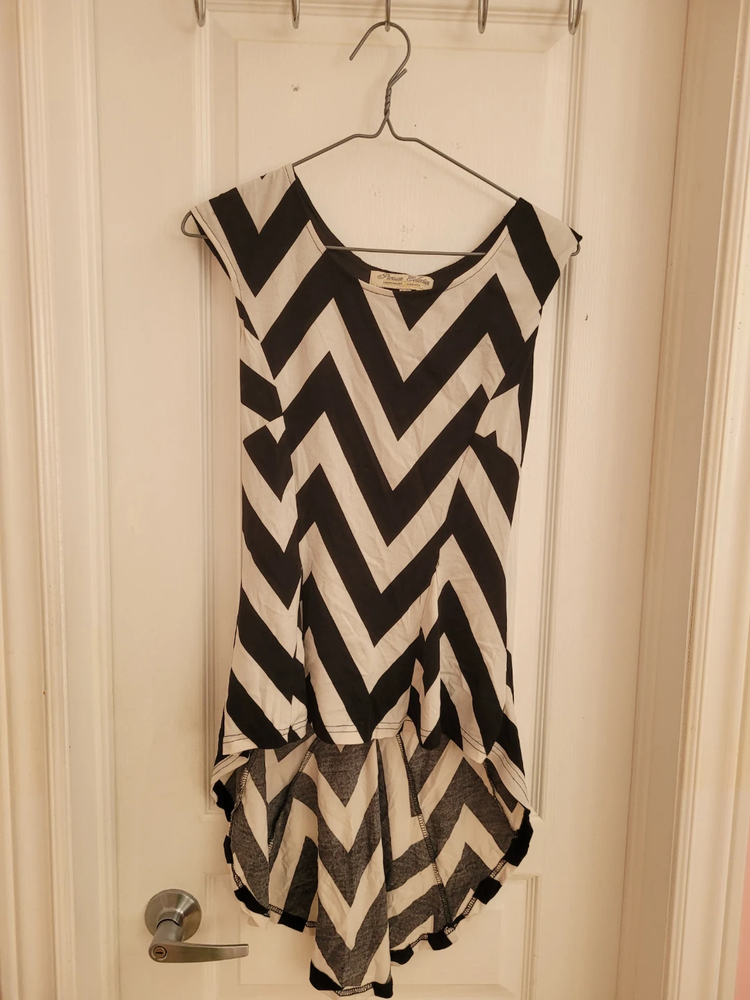 Black and White Chevron Tunic
