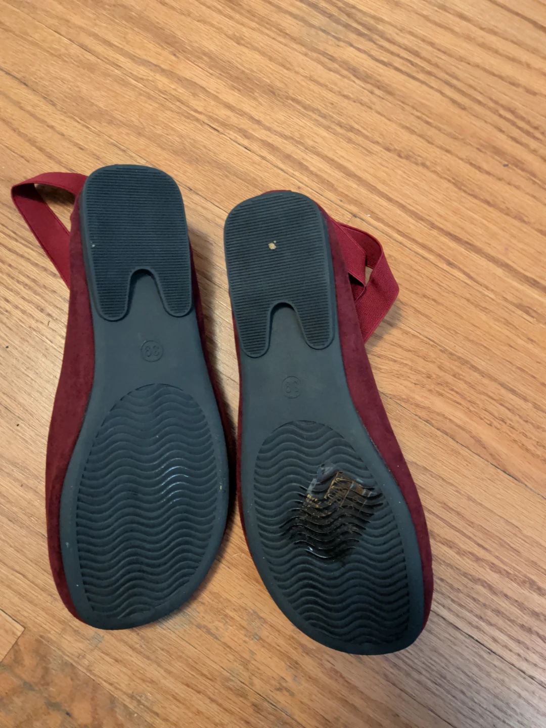 Ballet Flats - Burgundy, Size 39 - photo 2