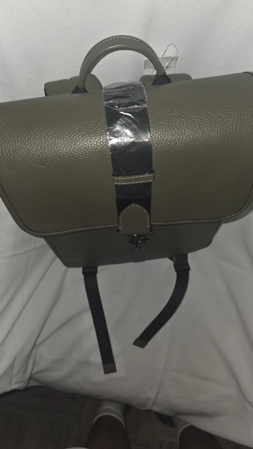 Coach Olive Green Leather Backpack - photo 2