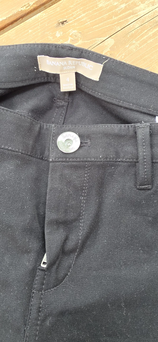 Banana Republic Sloan Black Pants Size 4 - photo 3