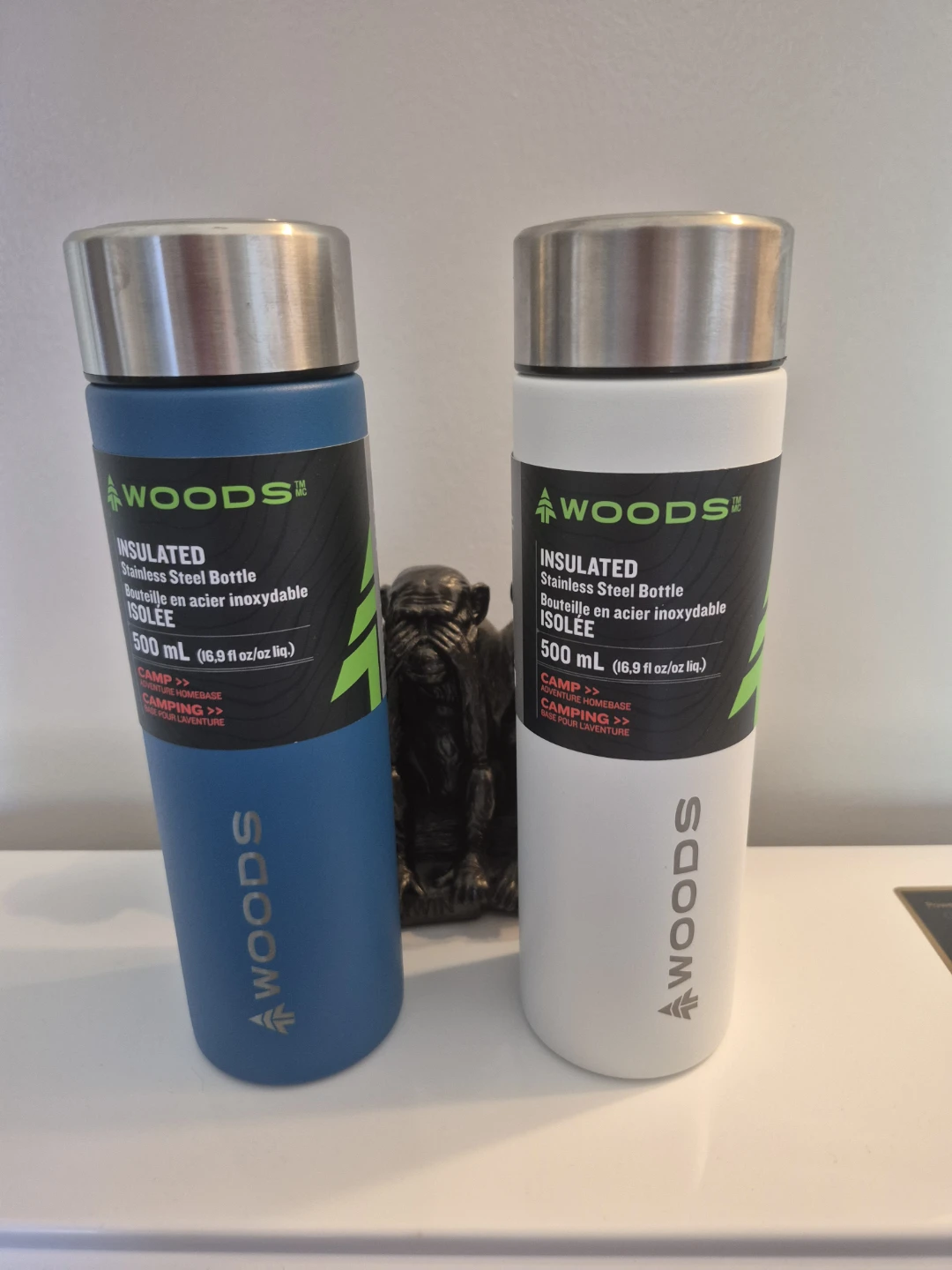 Woods Insulated Stainless Steel Water Bottle - 500ml