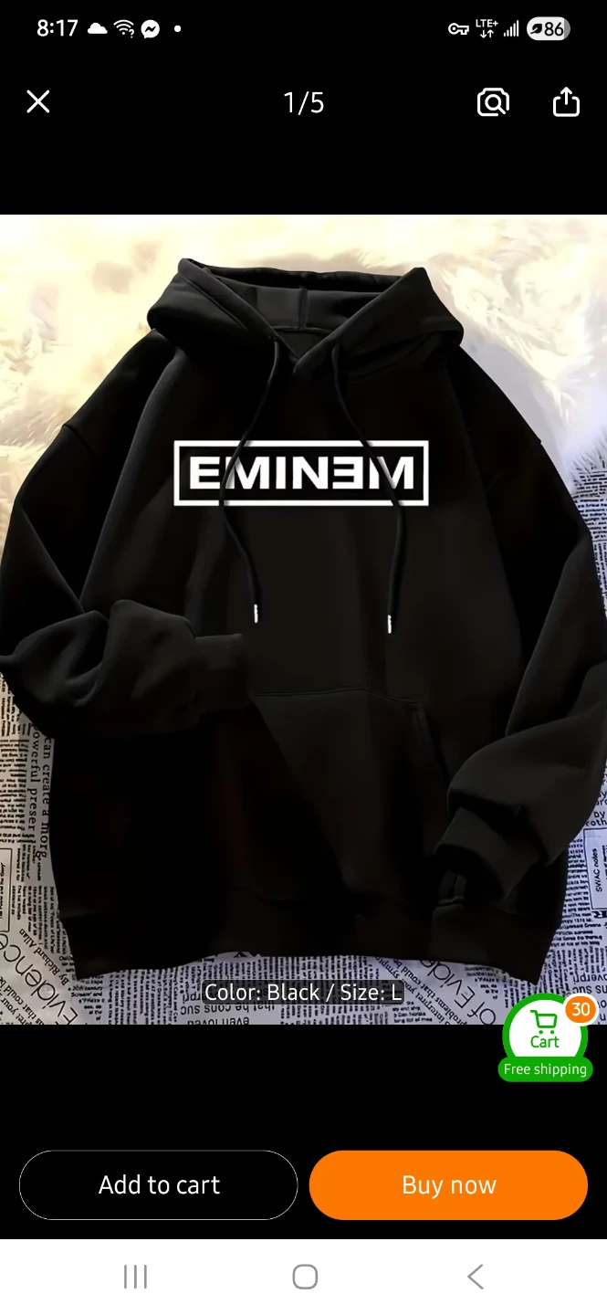 NEW Black Eminem Hoodie ✌️