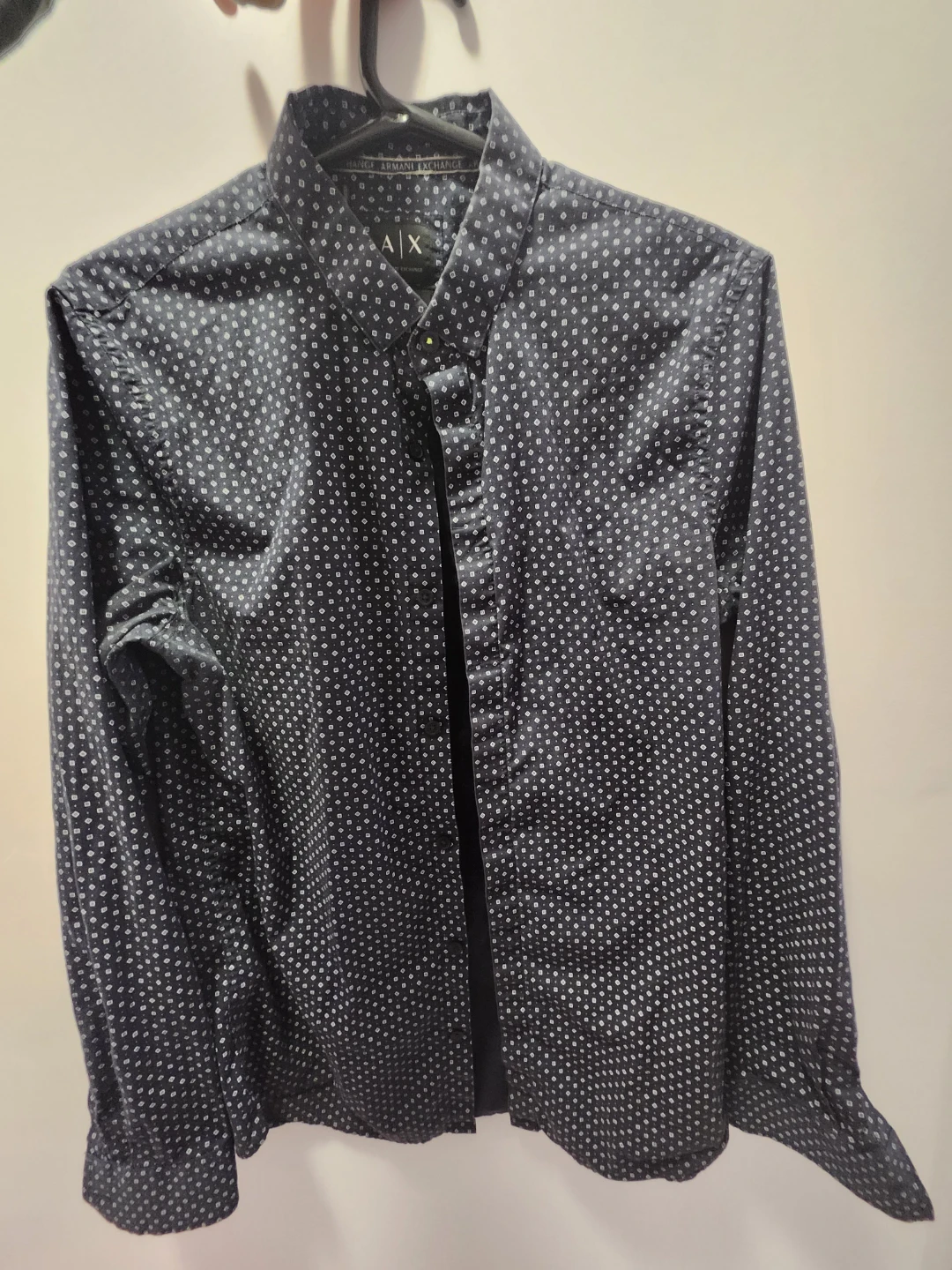 Armani Exchange Slim Fit Patterned Dress Shirt