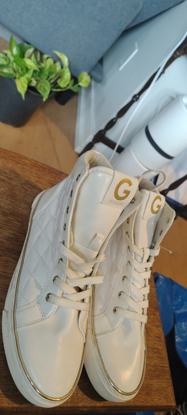G by Guess White Quilted High-Top Sneakers - photo 3