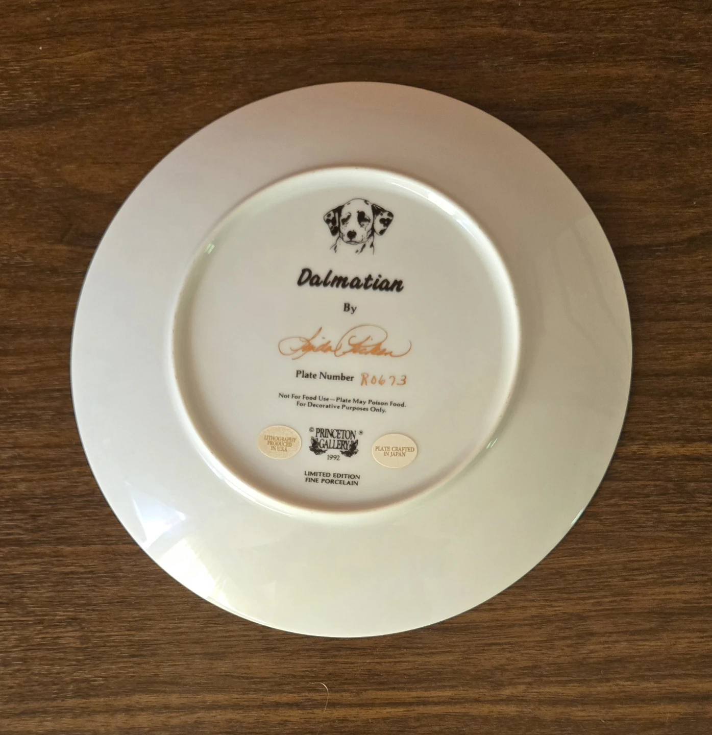 Dalmatian Decorative Plate by Princeton Gallery - photo 2