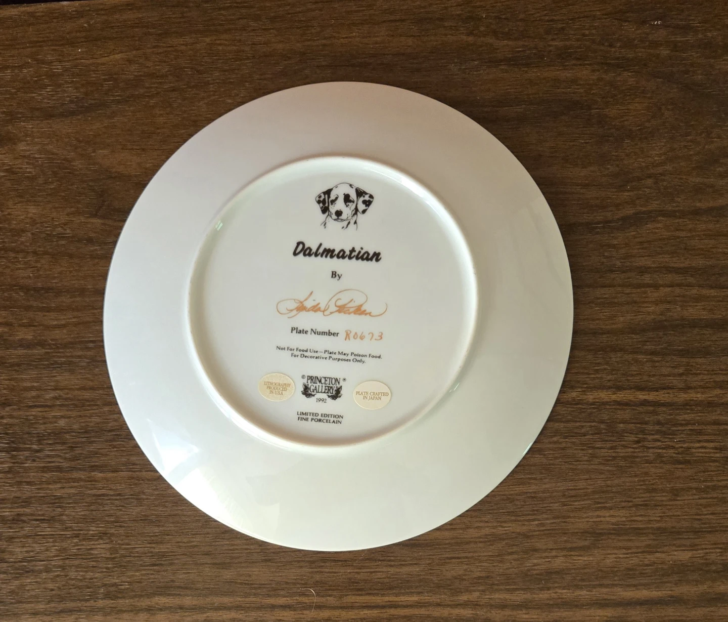 Dalmatian Decorative Plate by Princeton Gallery - photo 3