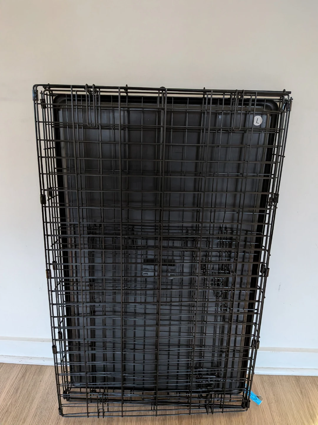 Black Metal Dog Crate - Size L - photo 3