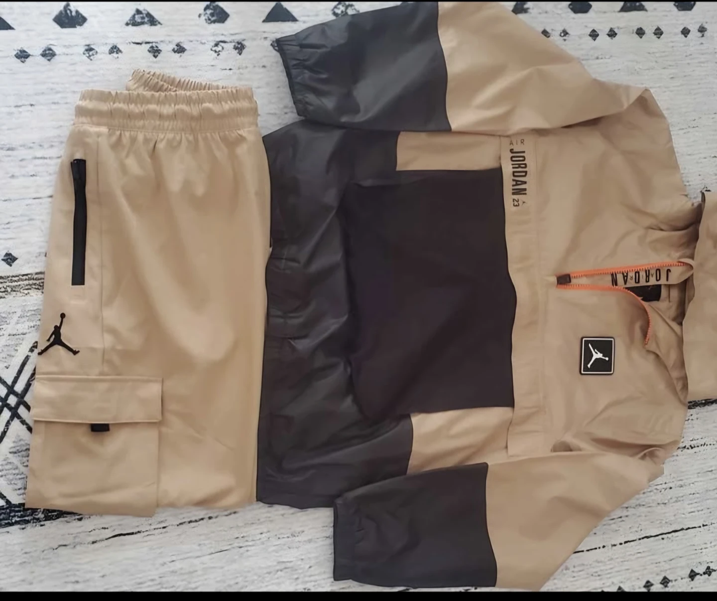 Jordan Tracksuit Set - Tan/Black