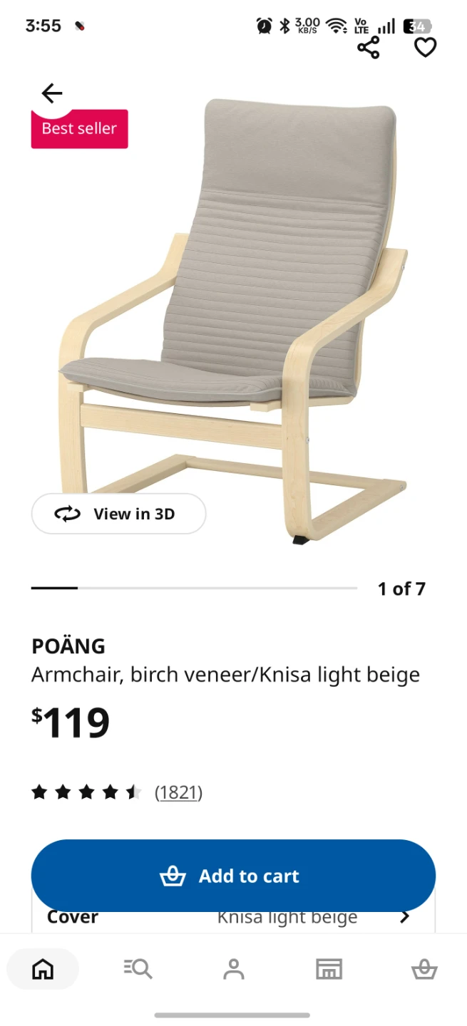 IKEA POÄNG Armchair - photo 3