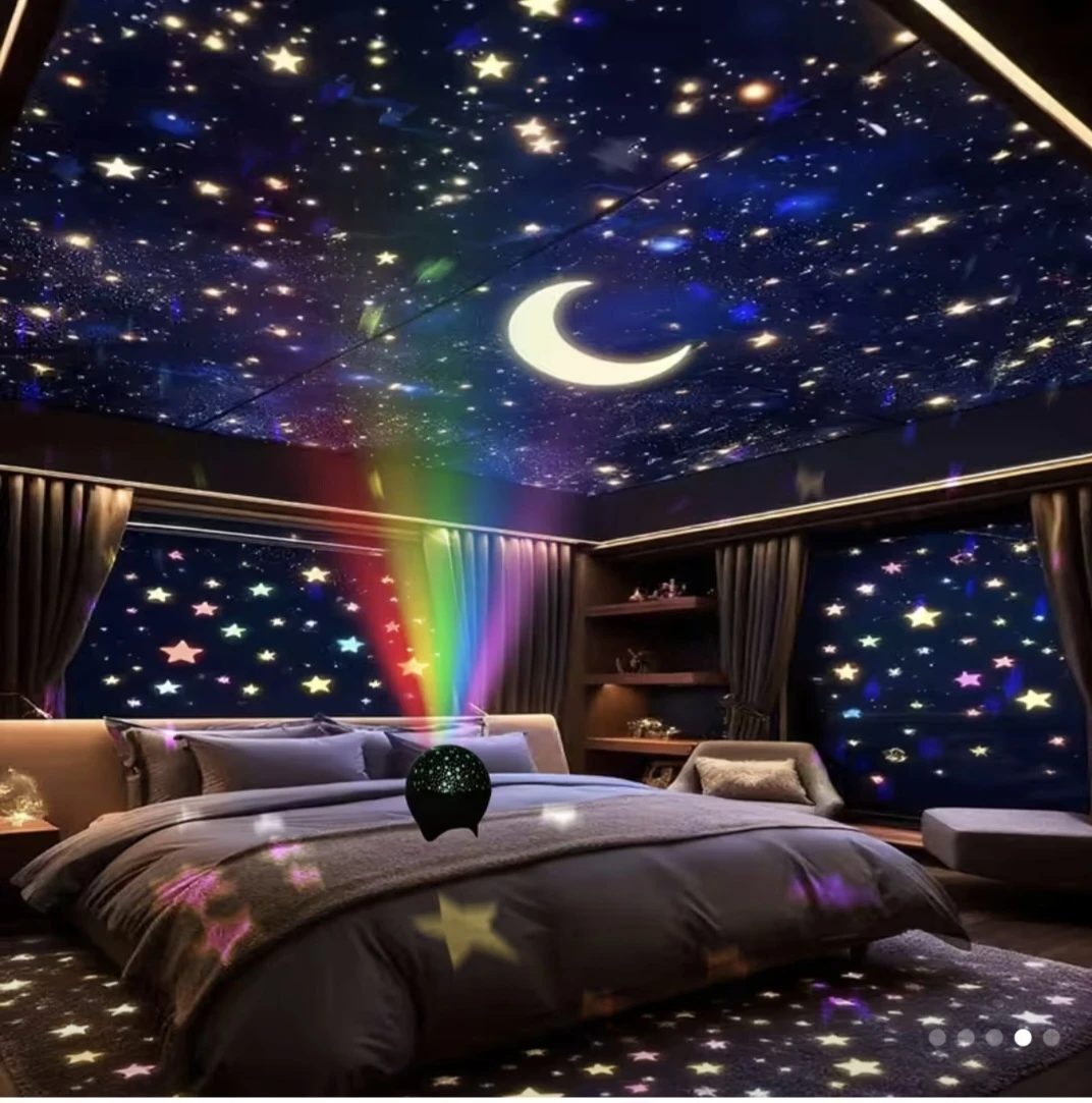 Star and Moon Ambient Night Light Projector - photo 3