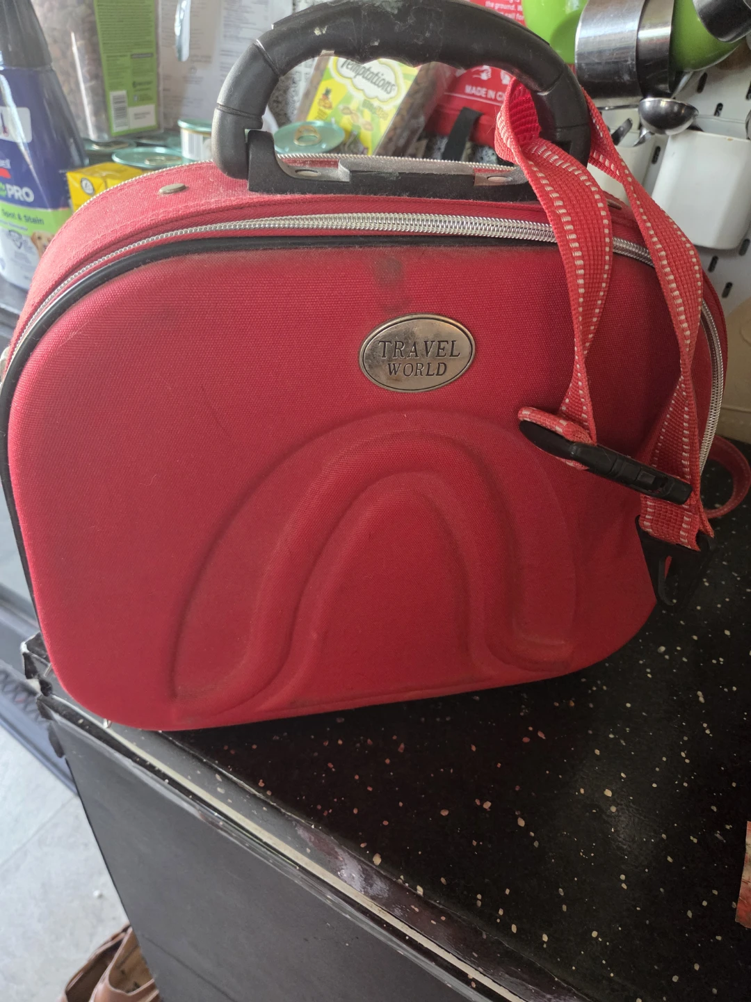 Red Travel Makeup Vanity Case