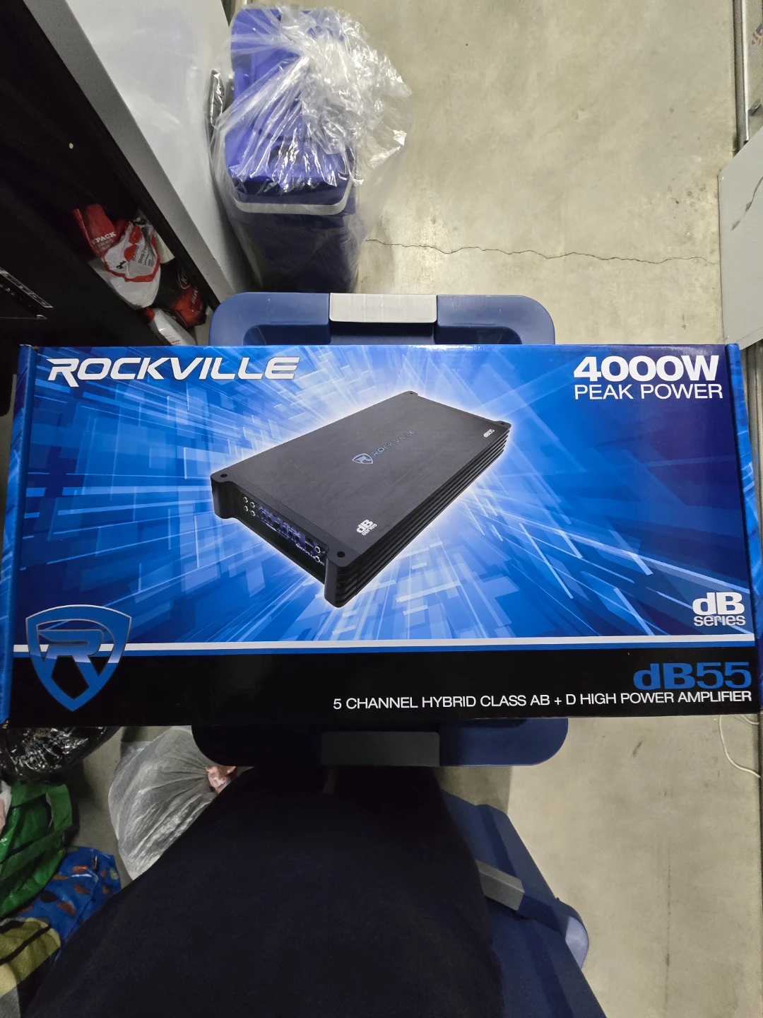 Rockville dB55 4000W 5 Channel Hybrid Class AB + D Amplifier
