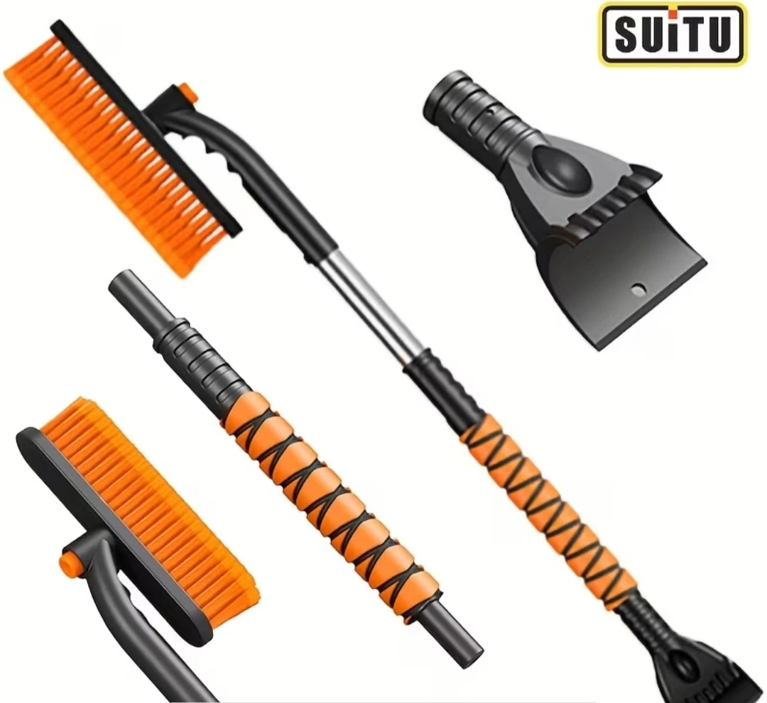 SUITU Extendable Snow Brush and Ice Scraper - photo 2