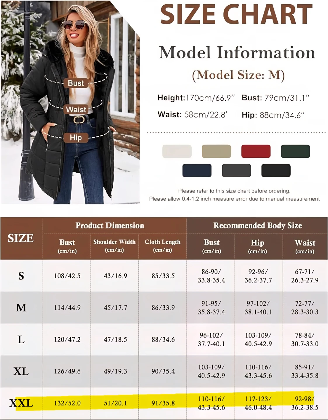 Winter Parka Coat / Jacket with Warm Fleece Lining - photo 2