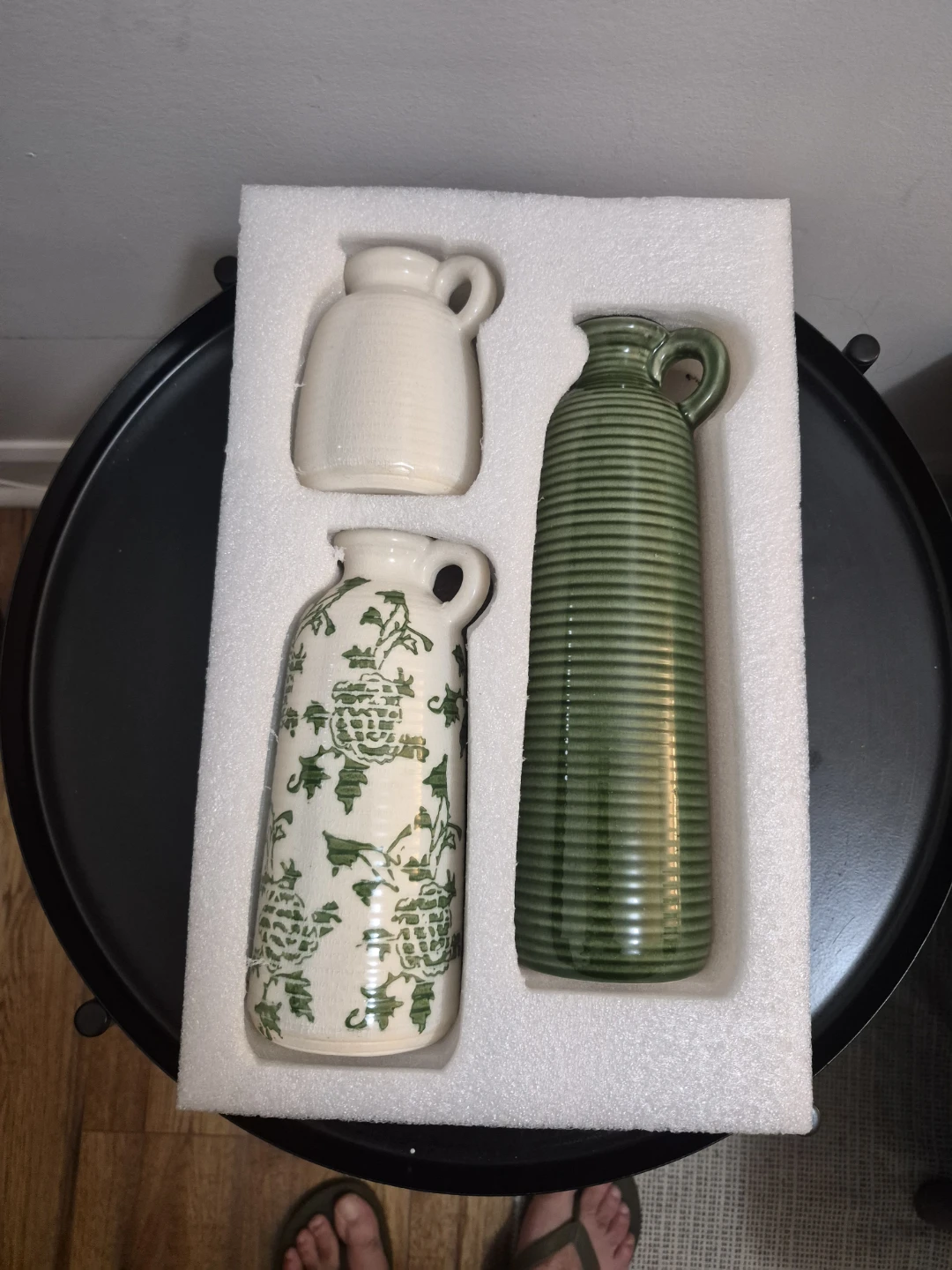 3 Piece Ceramic Vase Set BRAND NEW