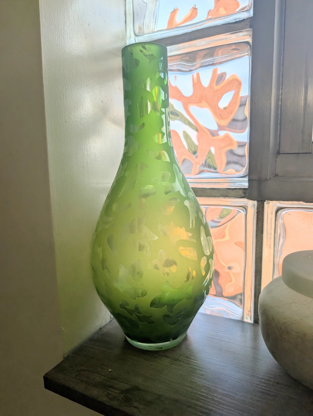 Beautiful green vase