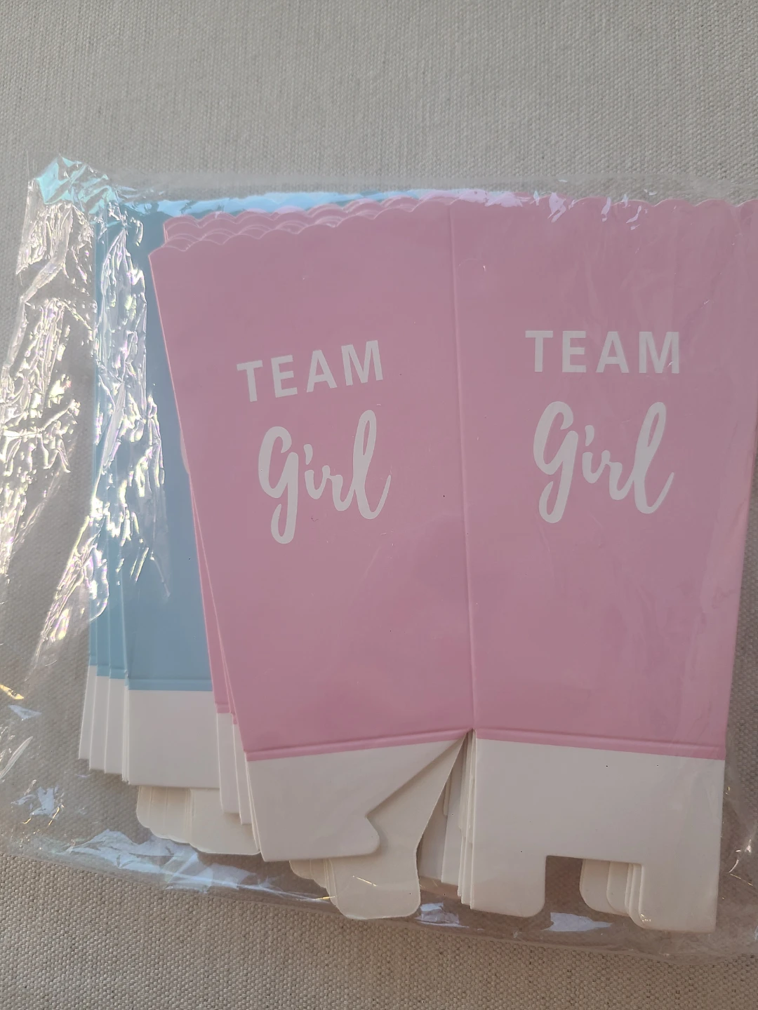 Gender Reveal Popcorn Boxes - Team Boy & Team Girl #free - photo 2