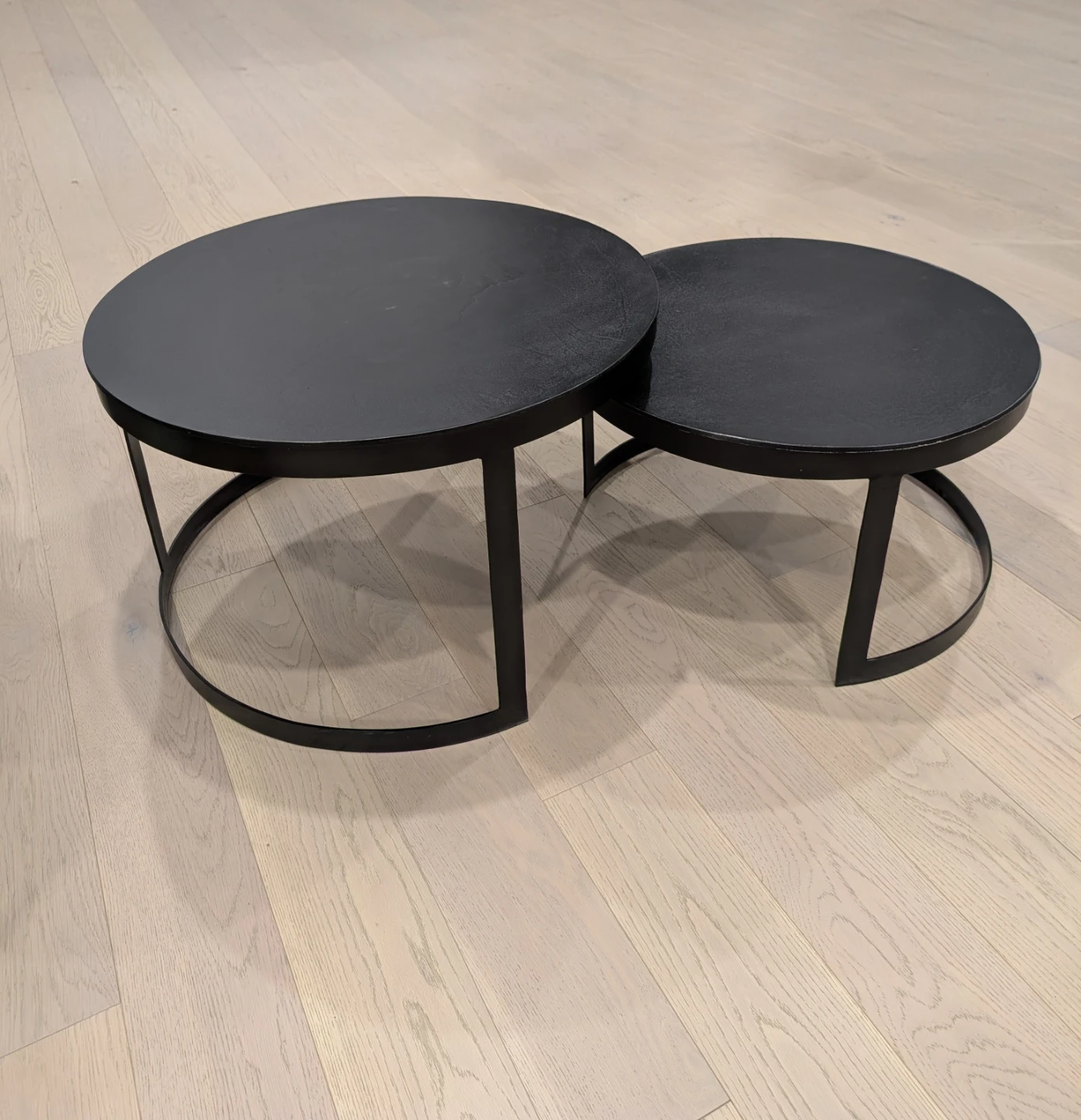 Urban Barn Nesting Round Coffee Tables - Black