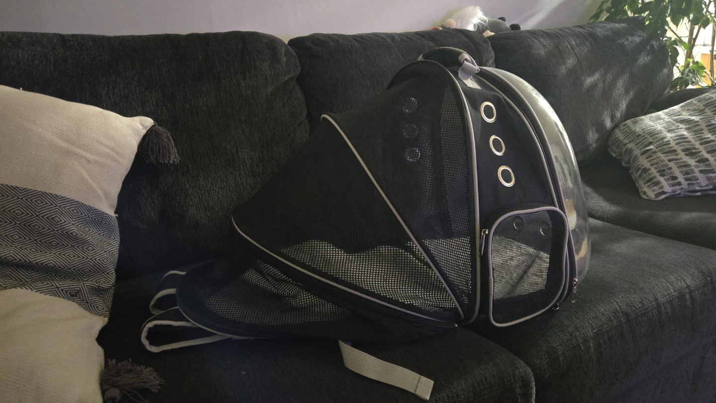 small animal or kitten carrier / backpack - photo 2