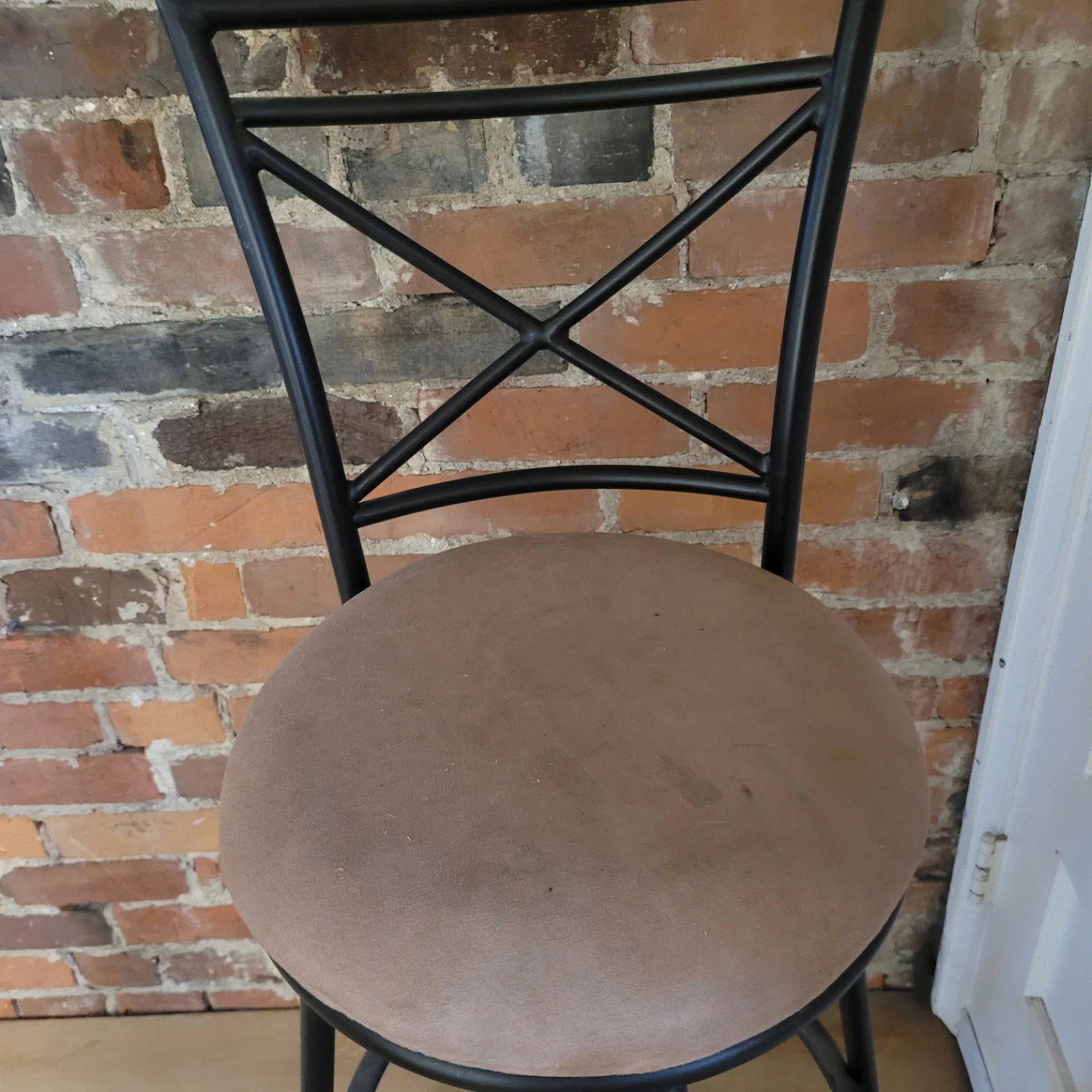 Swivel Bar Stool with Padded Seat - photo 2
