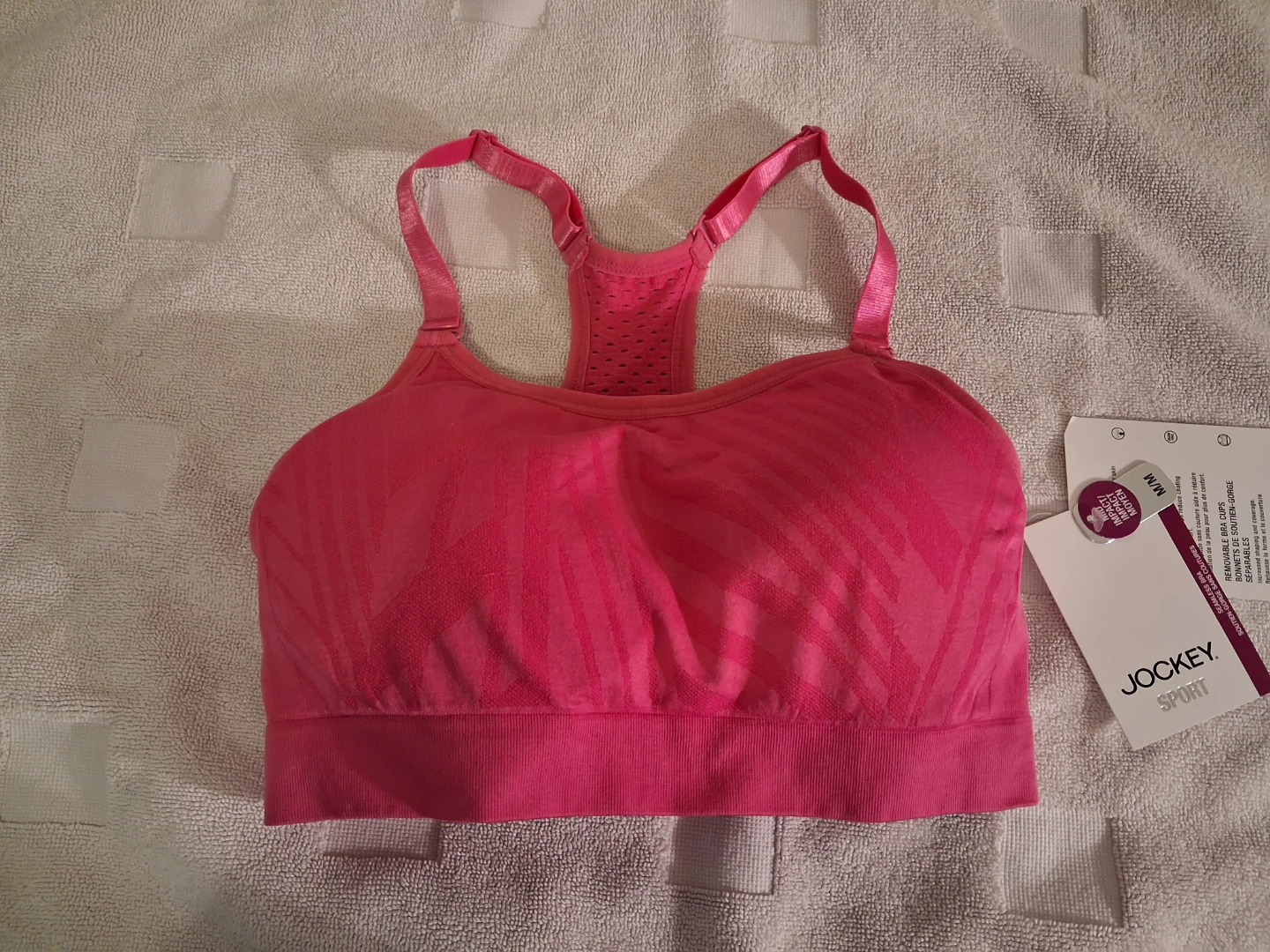 Jockey Sport Pink Seamless Sports Bra