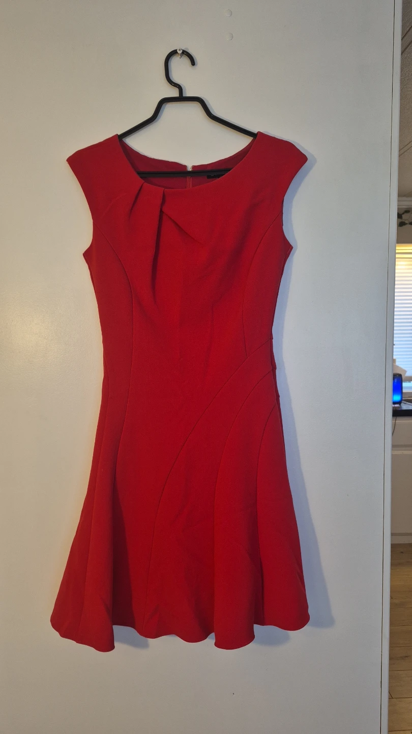 Red Cap Sleeve Dress