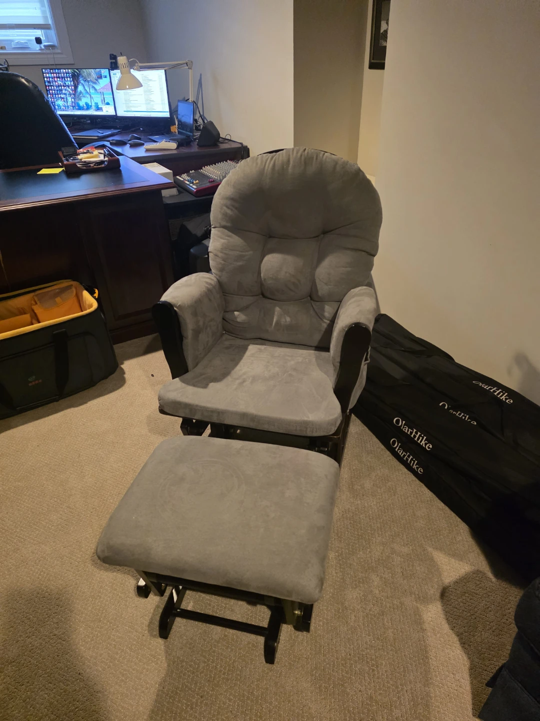 Glider Chair and Ottoman Set - photo 2
