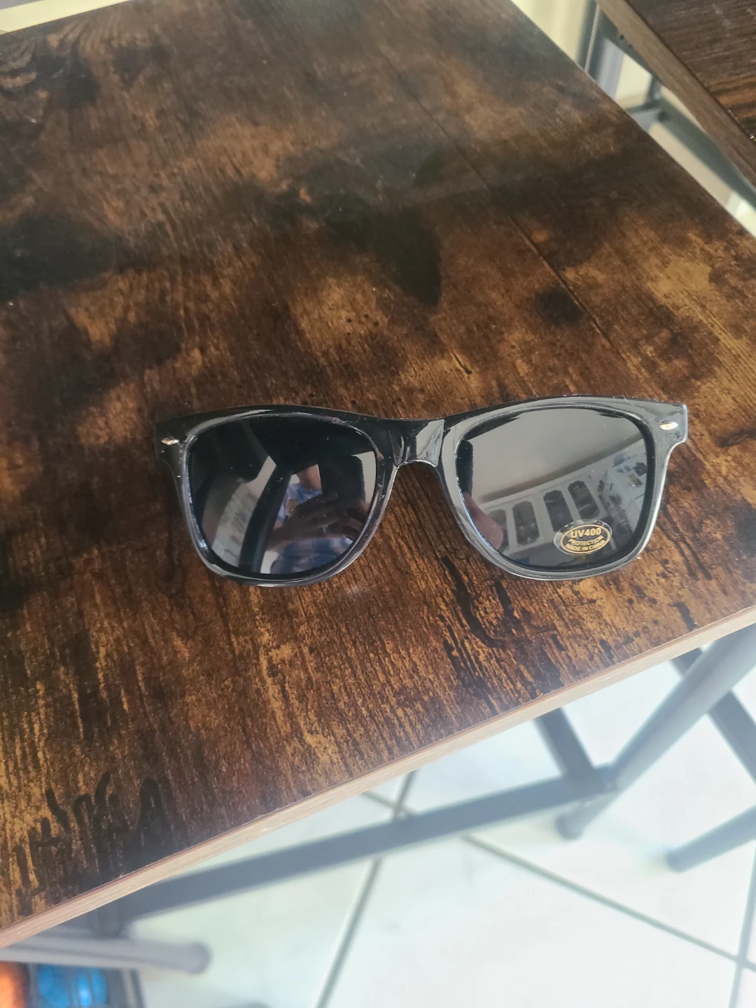 Black Wayfarer Style Sunglasses