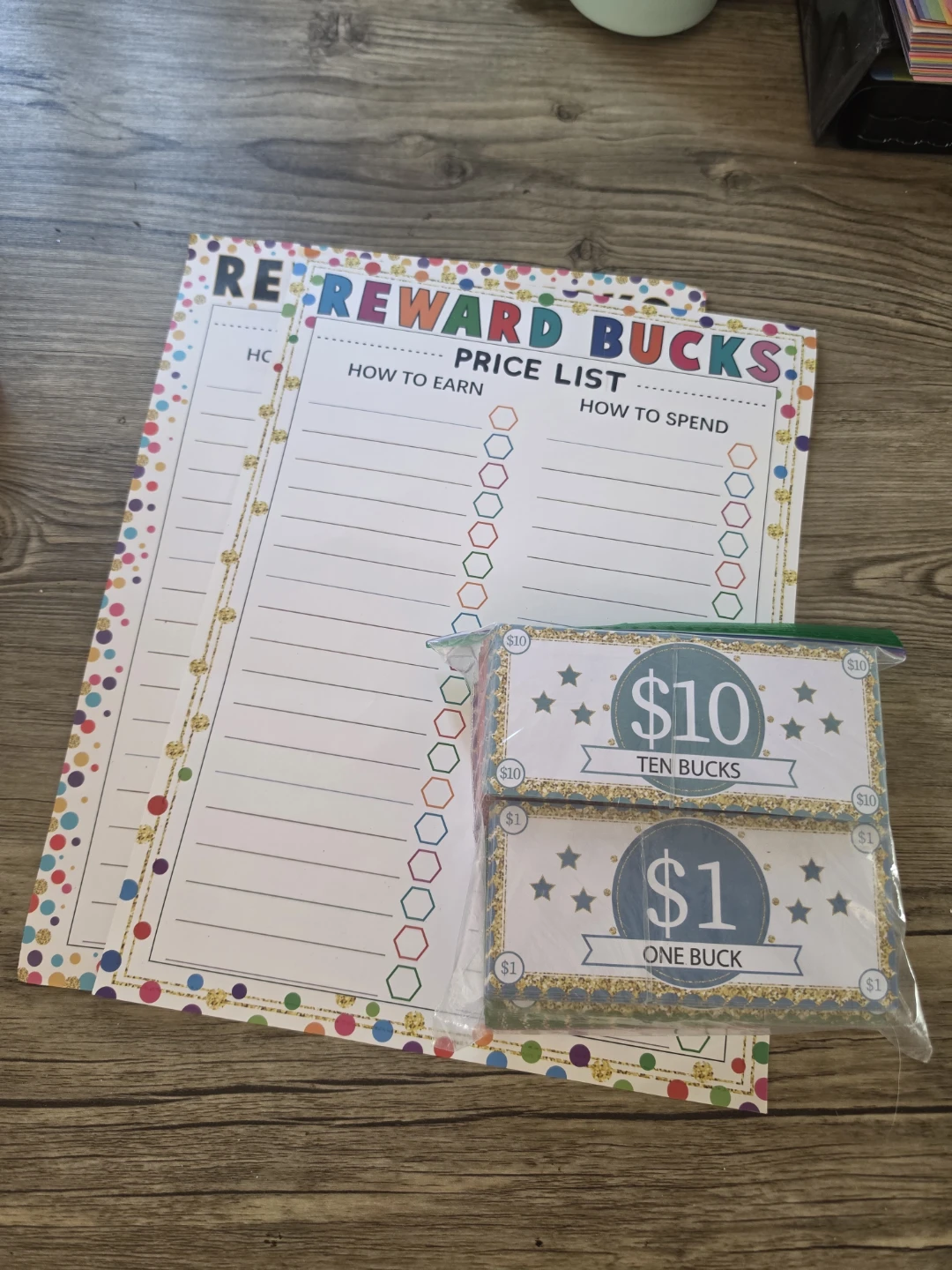 Reward Bucks Price List and Play Money