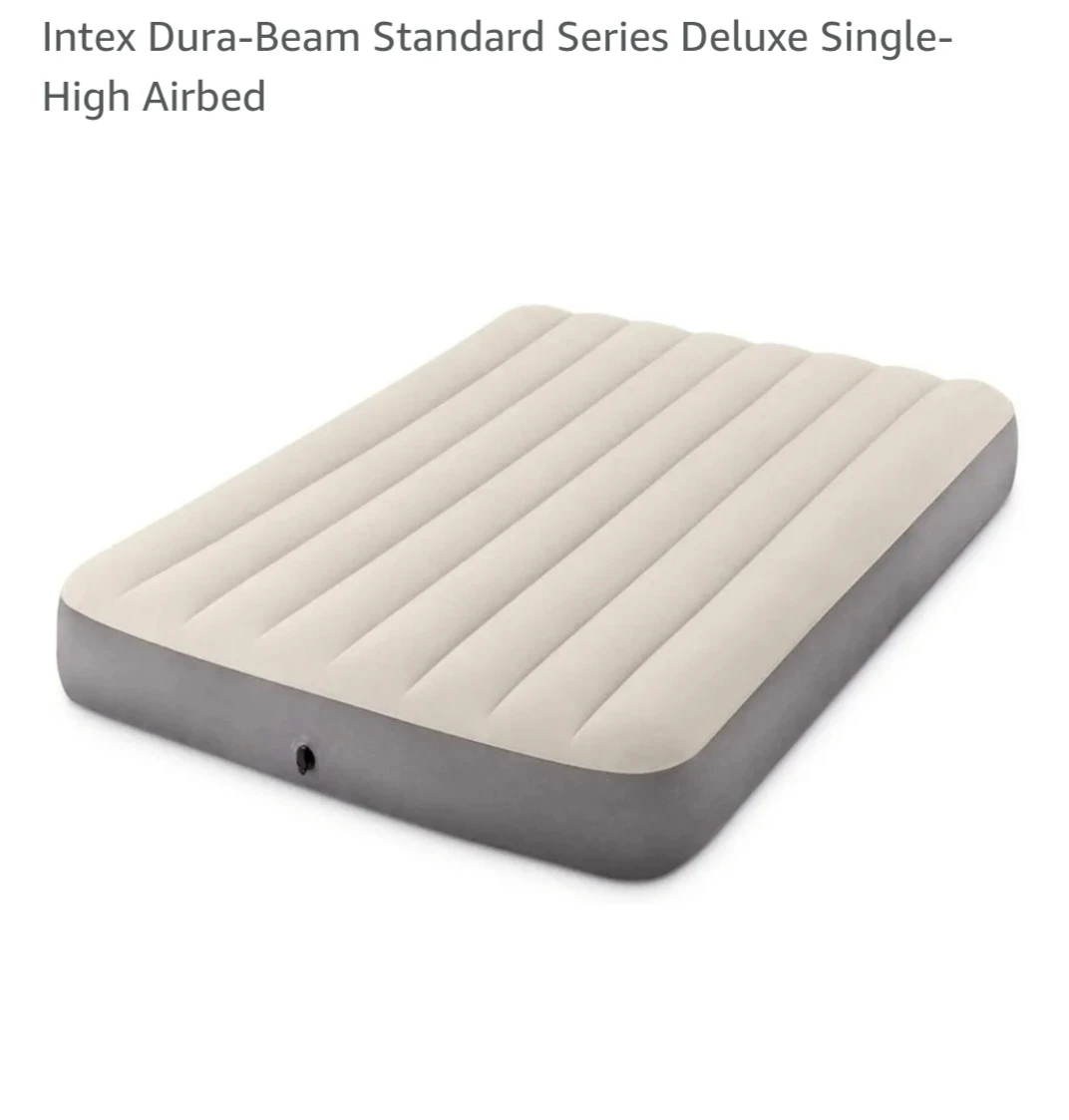 INTEX Dura-Beam Standard Deluxe Single-High Airbed