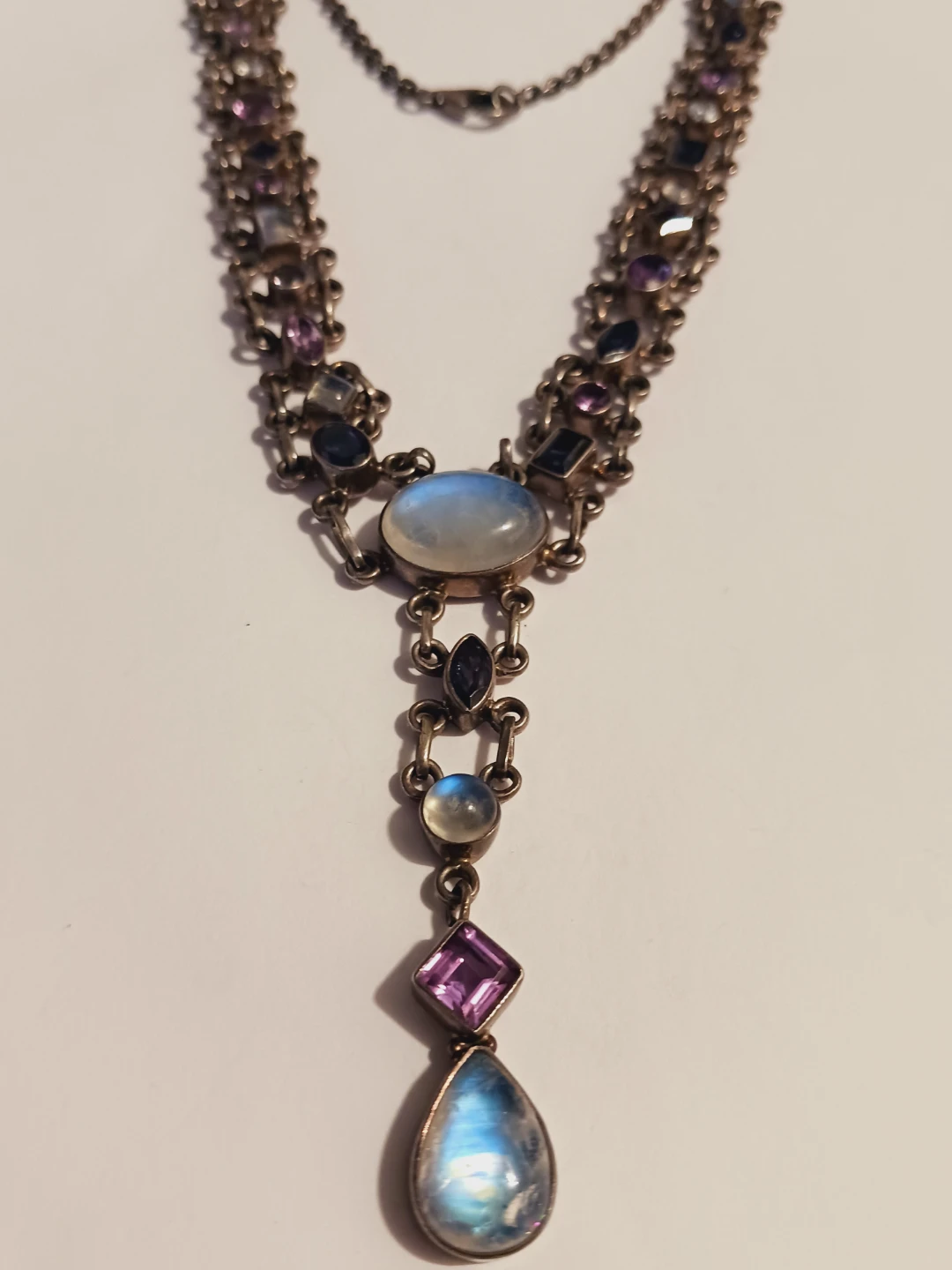 NICKY BUTLER Raj Collection Sterling Silver Moonstone Necklace