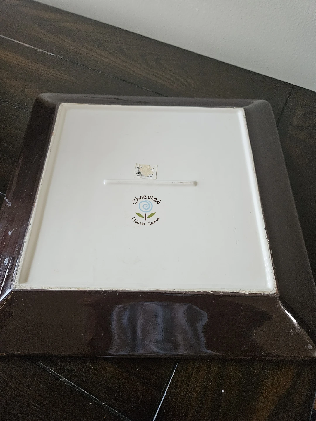 Chocolate Lovers" ceramic square plate - photo 2