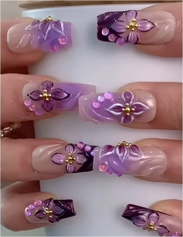 Acrylic Nails on Hands