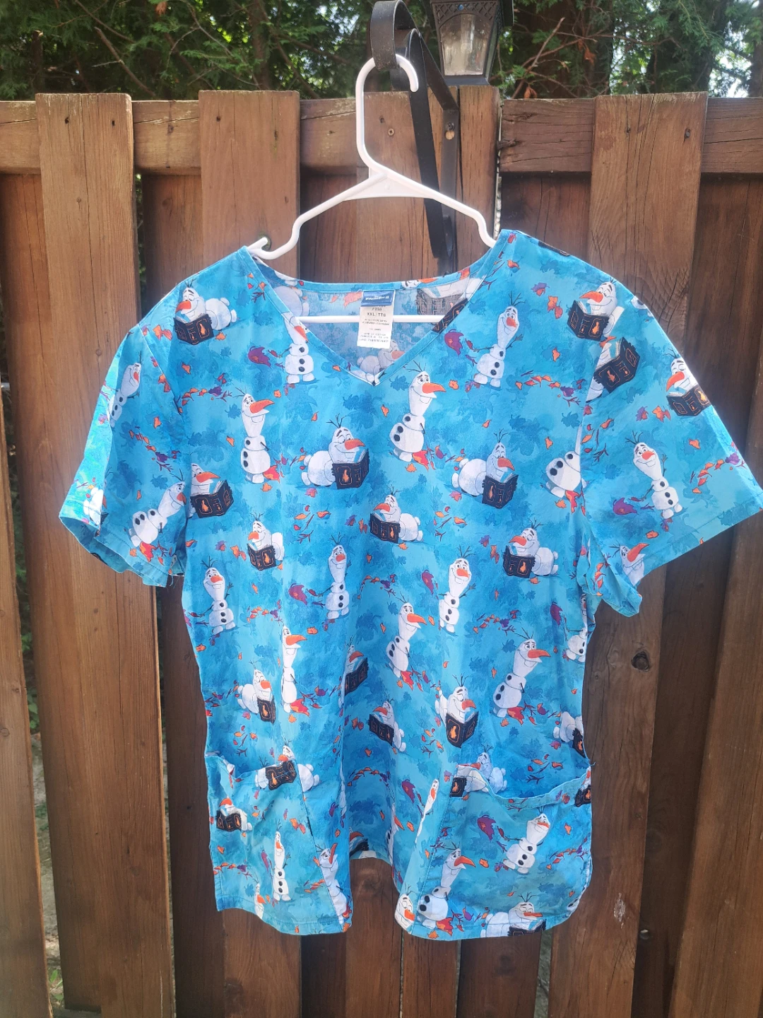 Disney Frozen II Olaf Scrub Top