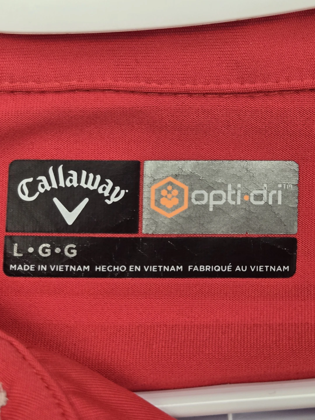 Men's Large Polo/Golf Shirt.  Callaway Opti-Dri.  EUC - photo 4