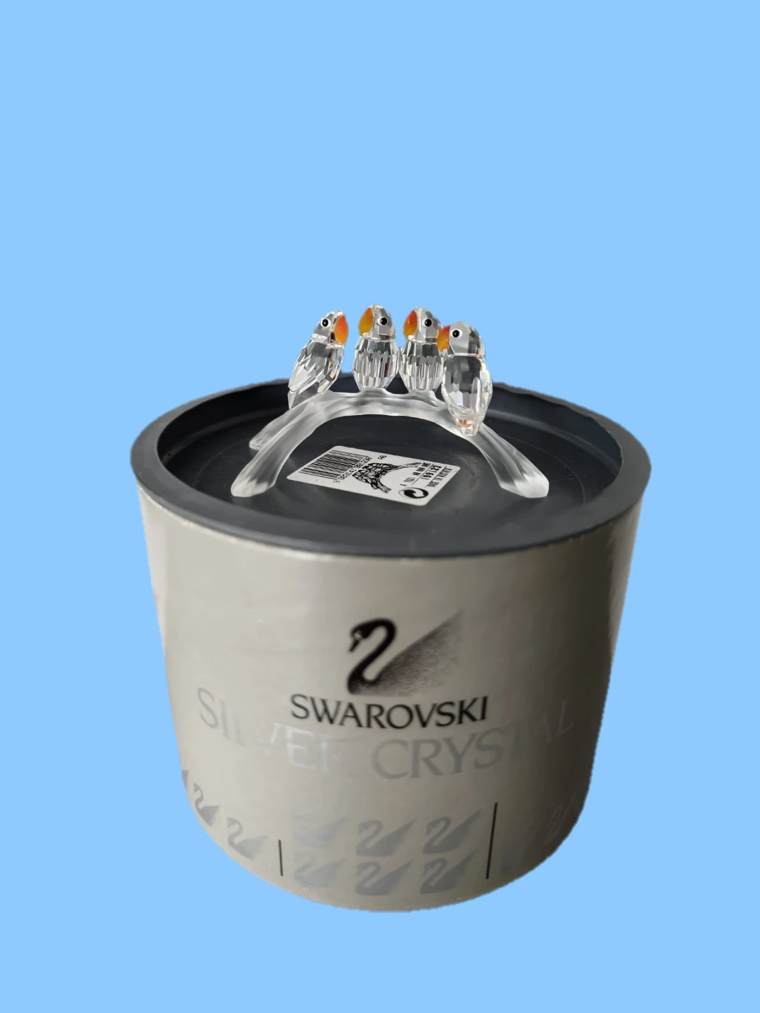 Swarovski Silver Crystal – Four Birds on Branch (Original Box) - photo 2