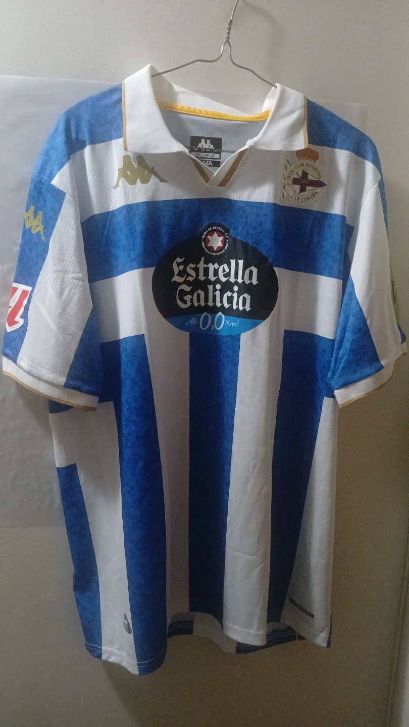 Kappa Deportivo La Coruna Soccer Jersey XXL