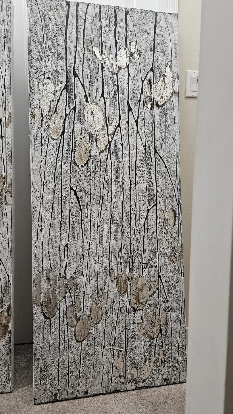 Set of 2 Textured Wall Art Panels - photo 3