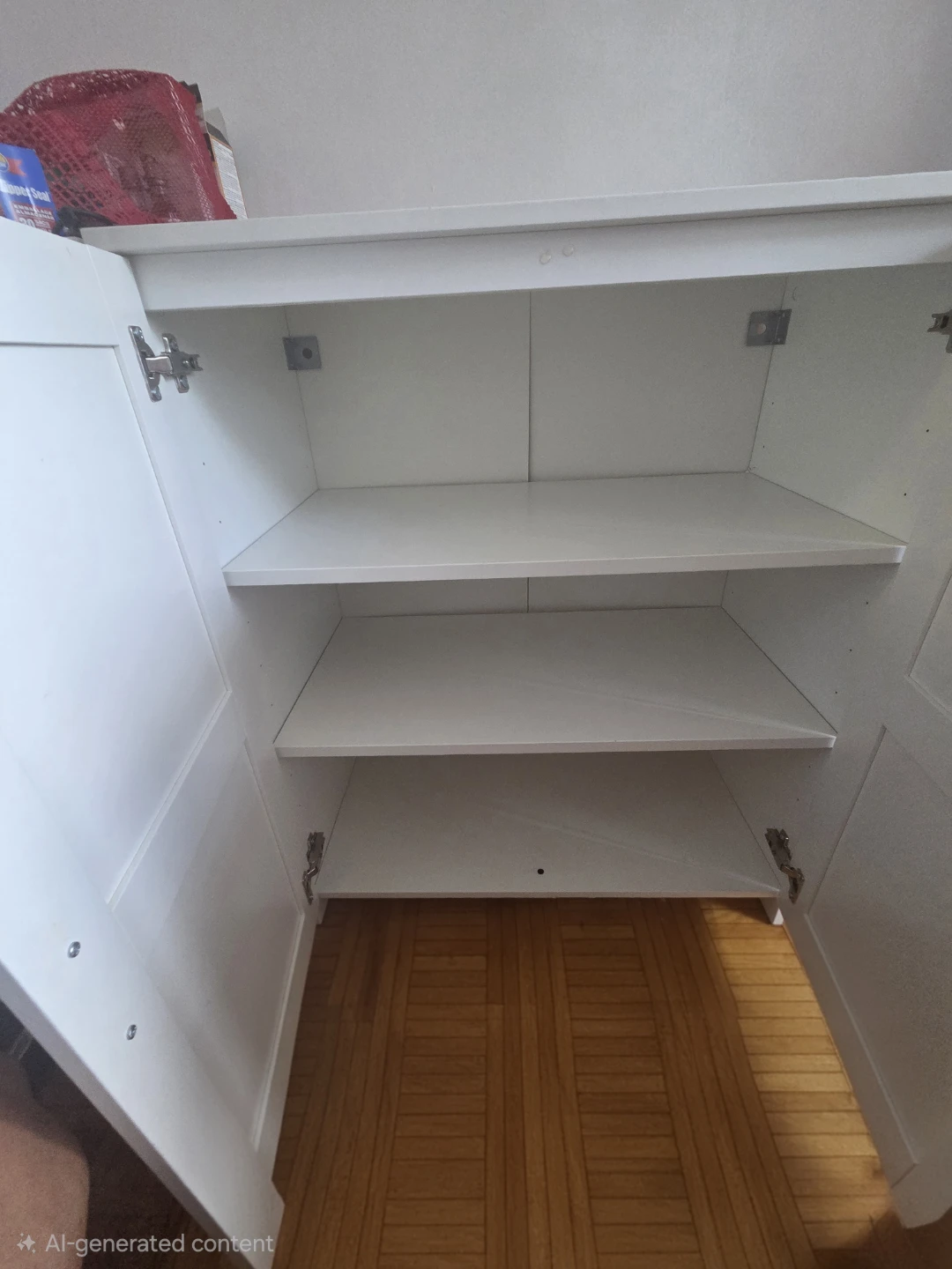 2 white IKEA BRIMNES two-door cabinets - photo 2