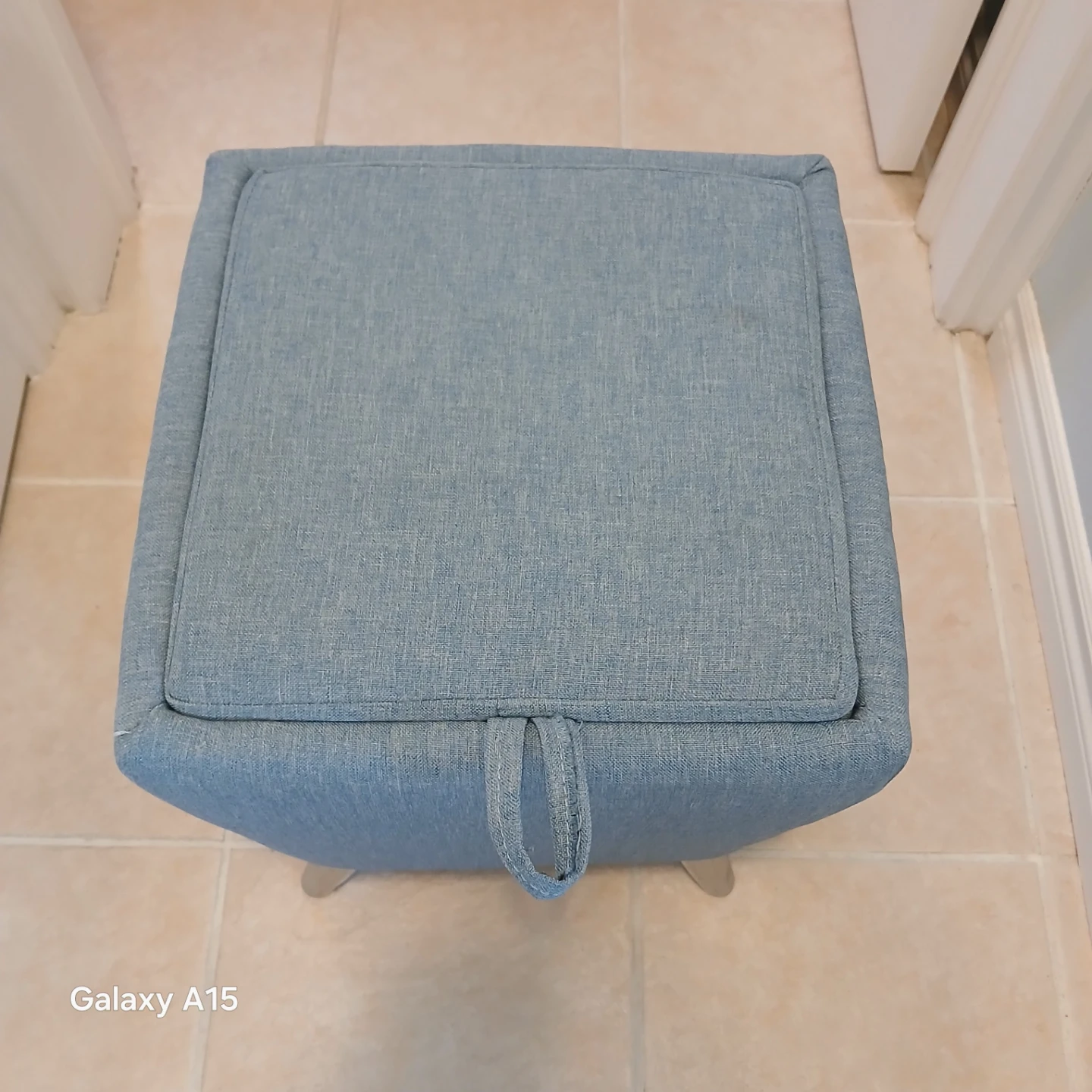 Blue Storage Ottoman Footrest - photo 2