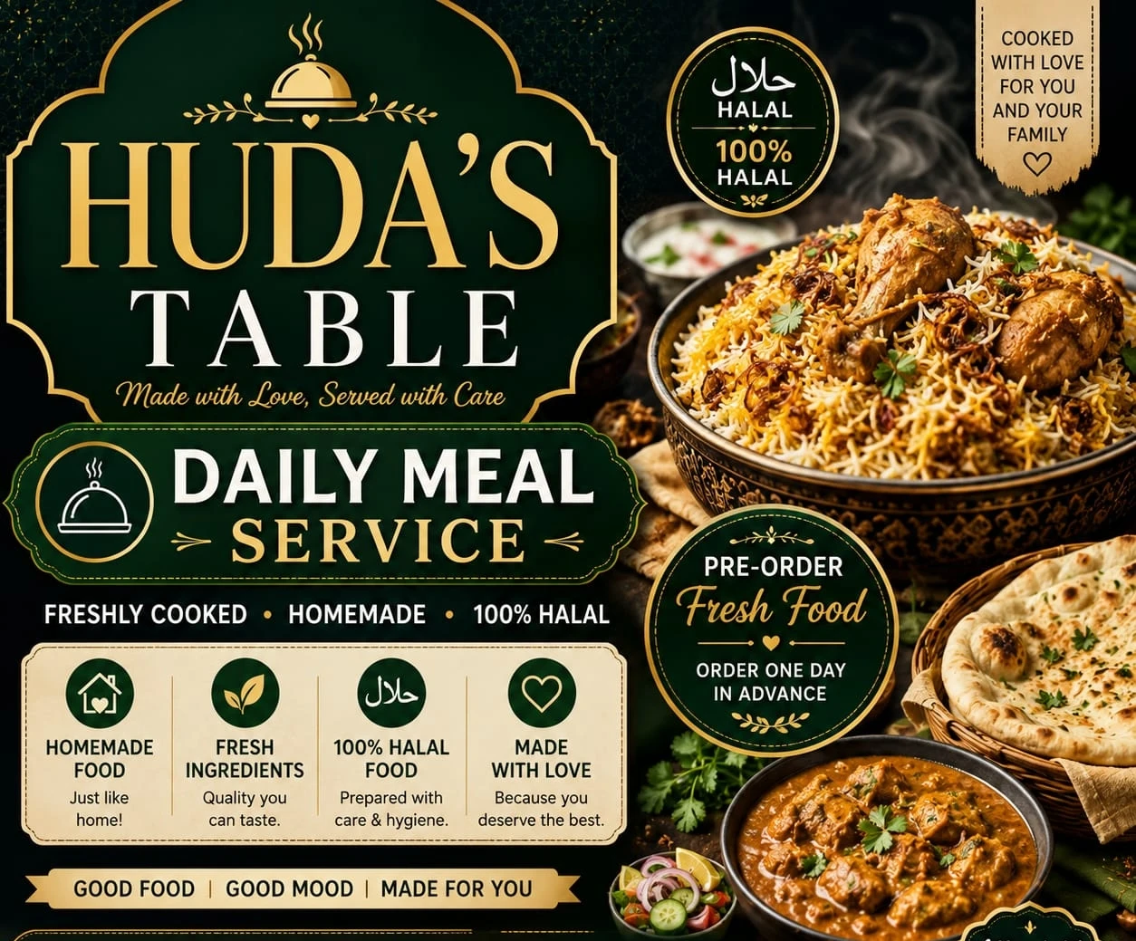 Huda's Table Daily Meal Service